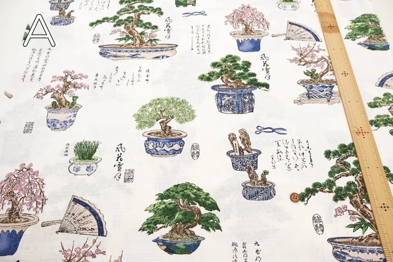 Photo4: 【日本選物｜預訂商品（約15–20日到貨）】🟡日本製｜100% 棉 薄｜盆栽｜2026年 6月 (4)