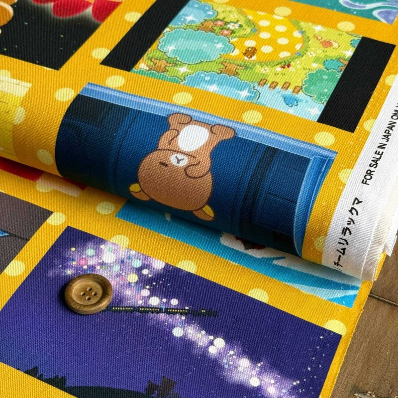 Photo5: 😍Rilakkuma 鬆弛熊【預訂商品（約15–20日到貨）】🟣日本製｜100% 棉 ~ 牛津布 數位印花｜動漫場景｜2026年 6月 (5)