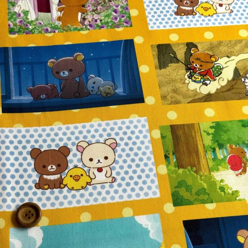 Photo1: 😍Rilakkuma 鬆弛熊【預訂商品（約15–20日到貨）】🟣日本製｜100% 棉 ~ 牛津布 數位印花｜動漫場景｜2026年 6月 (1)