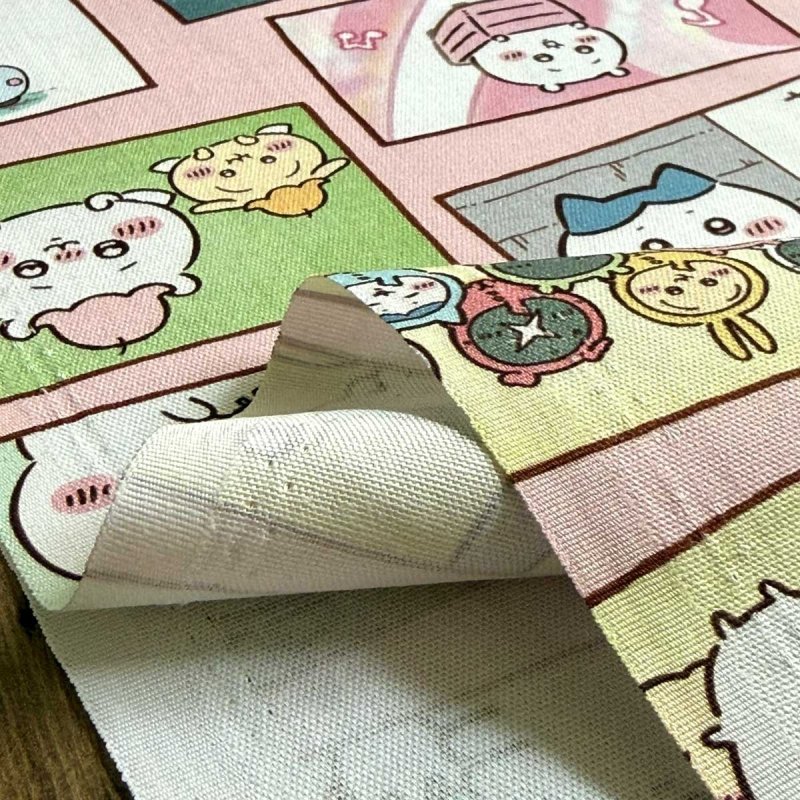 Photo5: 😍Chiikawa 吉伊卡哇【預訂商品（約15–20日到貨）】🟣日本製｜100% 棉 ~ 牛津布 數位印花｜動漫場景｜2026年 6月 (5)
