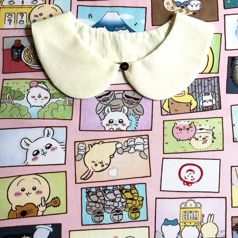 Photo3: 😍Chiikawa 吉伊卡哇【預訂商品（約15–20日到貨）】🟣日本製｜100% 棉 ~ 牛津布 數位印花｜動漫場景｜2026年 6月 (3)