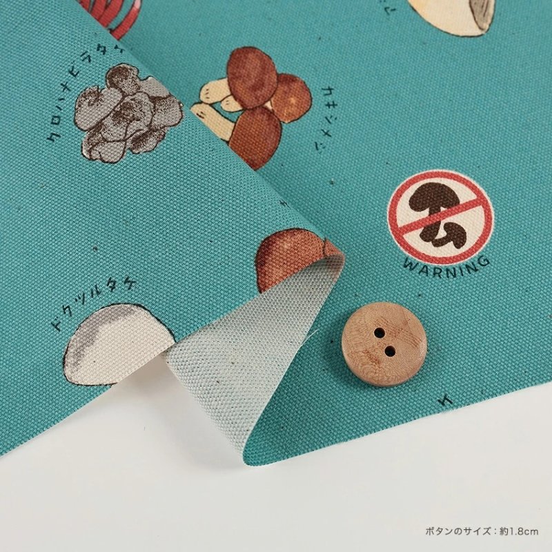 Photo3: 【日本選物｜預訂商品（約15–20日到貨）】🔴日本製｜100% 棉 ~ 牛津布｜毒蘑菇｜2026年 6月 (3)