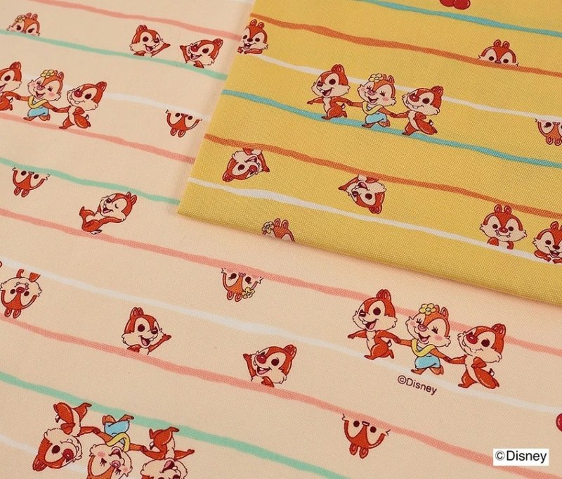 Photo1: 💕Chip 'n Dale【日本選物｜預訂商品（約15–20日到貨）】🔴日本製｜100% 棉 ~ 牛津布｜Disney 奇奇蒂蒂 復古童趣｜2026年 6月 (1)