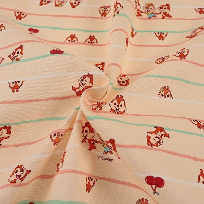 Photo4: 💕Chip 'n Dale【日本選物｜預訂商品（約15–20日到貨）】🔴日本製｜100% 棉 ~ 牛津布｜Disney 奇奇蒂蒂 復古童趣｜2026年 6月 (4)