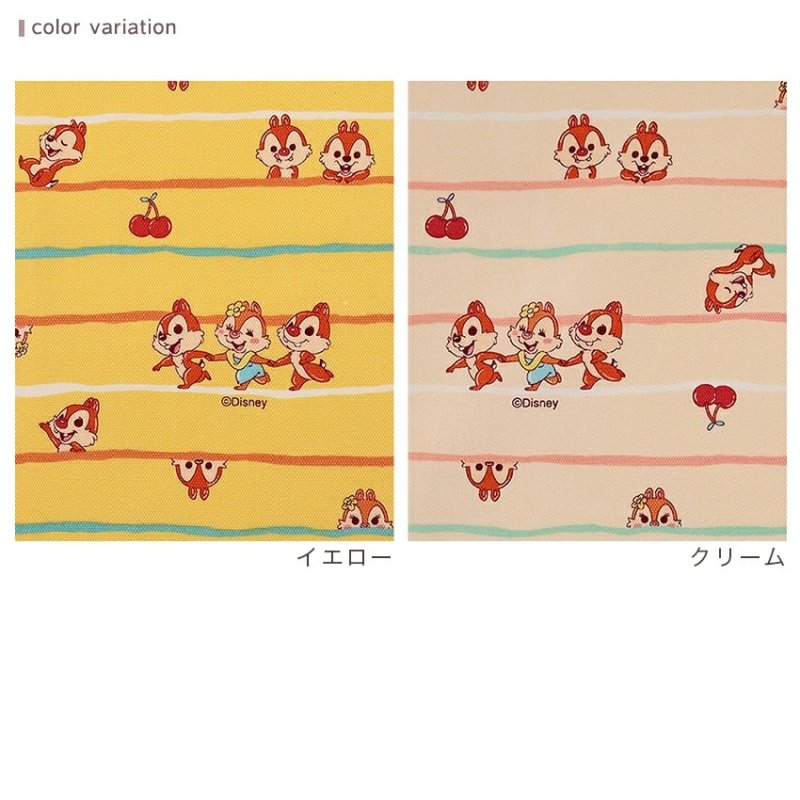 Photo2: 💕Chip 'n Dale【日本選物｜預訂商品（約15–20日到貨）】🔴日本製｜100% 棉 ~ 牛津布｜Disney 奇奇蒂蒂 復古童趣｜2026年 6月 (2)