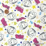 Photo4: 💕Snoopy【預訂商品（約 20日到貨）】🔵日本製｜100% 棉 ~ 牛津布｜史努比大臉⭐星星、愛心和手繪風｜2026年 7月 (4)