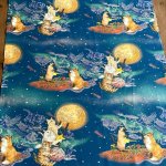 Photo2: 🐱月光下的貓【日本選物｜預訂商品（約 20 日到貨）】🟣日本製｜100% 棉 薄 噴墨印花｜365 CAT.ART 繪本世界、神秘的魔法色彩、動物、暹羅貓、虎斑貓、長毛白貓、小星球、狐狸｜2026年 7月 (2)