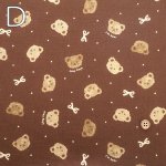 Photo3: 🐻手繪風小熊頭像【日本選物｜預訂商品（約 20 日到貨）】🟡日本製｜100% 棉 ~ 牛津布｜動物 無辜感的小熊 日系復古｜2026年 7月 (3)