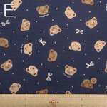 Photo4: 🐻手繪風小熊頭像【日本選物｜預訂商品（約 20 日到貨）】🟡日本製｜100% 棉 ~ 牛津布｜動物 無辜感的小熊 日系復古｜2026年 7月 (4)