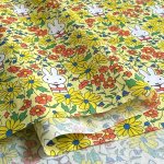 Photo5: Prairie Day🐰Miffy【預訂商品（約 20日到貨）】🟣日本製｜100% 棉 ~ Liberty Tana Lawn 棉布 💡非常輕薄💡柔軟💡透氣💡表面帶有一種類似絲綢咁光滑細緻嘅質感｜⭐米菲⭐罌粟與雛菊⭐線條簡潔的花朵⭐取自1963年繪本的米菲早期形象｜2026年 7月 (5)