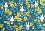 Photo11: Prairie Day🐰Miffy【預訂商品（約 20日到貨）】🟣日本製｜100% 棉 ~ Liberty Tana Lawn 棉布 💡非常輕薄💡柔軟💡透氣💡表面帶有一種類似絲綢咁光滑細緻嘅質感｜⭐米菲⭐罌粟與雛菊⭐線條簡潔的花朵⭐取自1963年繪本的米菲早期形象｜2026年 7月 (11)
