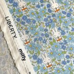 Photo15: Prairie Day🐰Miffy【預訂商品（約 20日到貨）】🟣日本製｜100% 棉 ~ Liberty Tana Lawn 棉布 💡非常輕薄💡柔軟💡透氣💡表面帶有一種類似絲綢咁光滑細緻嘅質感｜⭐米菲⭐罌粟與雛菊⭐線條簡潔的花朵⭐取自1963年繪本的米菲早期形象｜2026年 7月 (15)