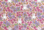 Photo6: Prairie Day🐰Miffy【預訂商品（約 20日到貨）】🟣日本製｜100% 棉 ~ Liberty Tana Lawn 棉布 💡非常輕薄💡柔軟💡透氣💡表面帶有一種類似絲綢咁光滑細緻嘅質感｜⭐米菲⭐罌粟與雛菊⭐線條簡潔的花朵⭐取自1963年繪本的米菲早期形象｜2026年 7月 (6)