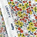 Photo3: Prairie Day🐰Miffy【預訂商品（約 20日到貨）】🟣日本製｜100% 棉 ~ Liberty Tana Lawn 棉布 💡非常輕薄💡柔軟💡透氣💡表面帶有一種類似絲綢咁光滑細緻嘅質感｜⭐米菲⭐罌粟與雛菊⭐線條簡潔的花朵⭐取自1963年繪本的米菲早期形象｜2026年 7月 (3)
