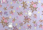 Photo7: Seaside Escape🐰Miffy【預訂商品（約 20日到貨）】🟣日本製｜100% 棉 ~ Liberty Tana Lawn 棉布 💡非常輕薄💡柔軟💡透氣💡表面帶有一種類似絲綢咁光滑細緻嘅質感｜⭐米菲⭐貝殼、海螺、海星⭐Miffy在海邊⭐懷舊氣息｜2026年 7月 (7)