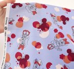 Photo3: 💕Minnie Mouse【預訂商品（約 20日到貨）】🔴日本製｜100% 棉 ~ 牛津布｜Disney Minnie Mouse 花朵與米妮 剪影｜2026年 7月 (3)