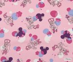 Photo8: 💕Minnie Mouse【預訂商品（約 20日到貨）】🔴日本製｜100% 棉 ~ 牛津布｜Disney Minnie Mouse 花朵與米妮 剪影｜2026年 7月 (8)