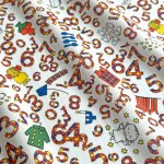 Photo3: Counting🐰Miffy【預訂商品（約 20日到貨）】🟣日本製｜100% 棉 ~ Liberty Tana Lawn 棉布 💡非常輕薄💡柔軟💡透氣💡表面帶有一種類似絲綢咁光滑細緻嘅質感｜⭐米菲計數⭐蠟燭、蘋果、襪子、湯匙和風箏｜2026年 7月 (3)