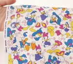 Photo5: 💕Donald Duck & Daisy Duck【預訂商品（約 20日到貨）】🔴日本製｜100% 棉 ~ 牛津布｜Disney 唐老鴨 & 黛絲 情侶互動、雪糕、蝴蝶結、眼鏡  ｜2026年 7月 (5)