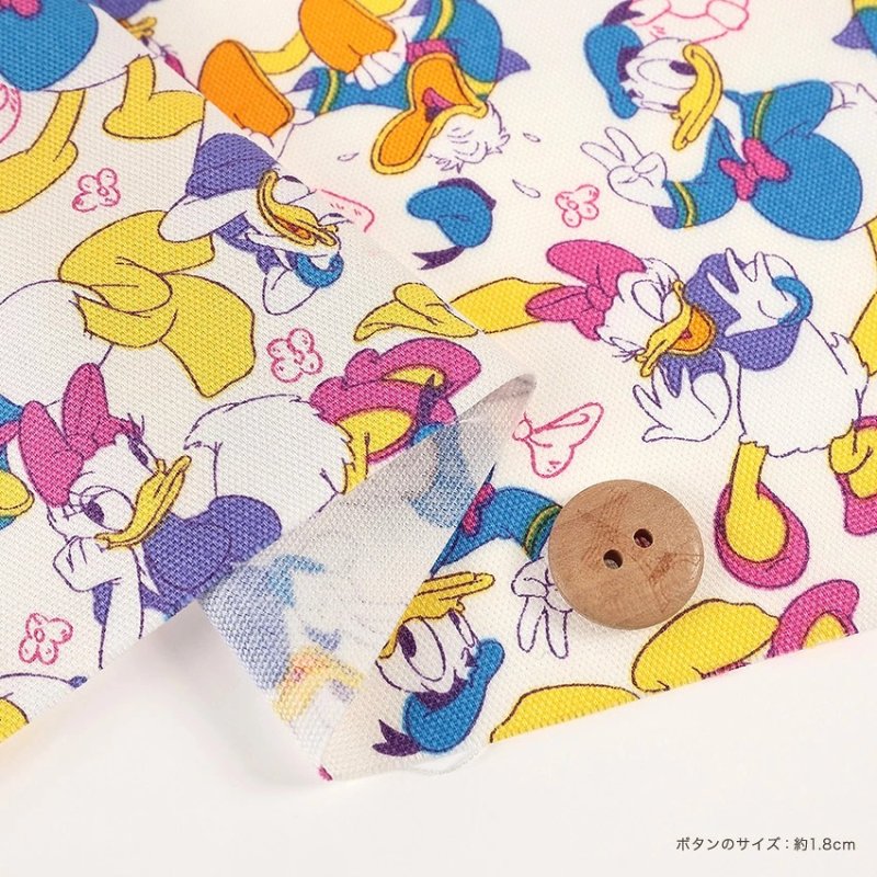 Photo3: 💕Donald Duck & Daisy Duck【預訂商品（約 20日到貨）】🔴日本製｜100% 棉 ~ 牛津布｜Disney 唐老鴨 & 黛絲 情侶互動、雪糕、蝴蝶結、眼鏡  ｜2026年 7月 (3)