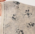 Photo2: 💕Micky & Minnie Mouse【預訂商品（約 20日到貨）】🔴日本製｜85%棉 15%麻 : 透氣乾爽、扎實耐磨｜Disney Mickey & Minnie Mouse 迪士尼米奇與米妮 復古懷舊風格｜2026年 8月 (2)