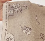 Photo4: 💕Winnie The Pooh【預訂商品（約 20日到貨）】🔴日本製｜85%棉 15%麻 : 透氣乾爽、扎實耐磨｜Disney 小熊維尼 Piglet 經典復古插畫風格｜2026年 8月 (4)