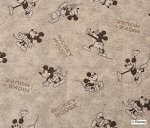 Photo6: 💕Micky & Minnie Mouse【預訂商品（約 20日到貨）】🔴日本製｜85%棉 15%麻 : 透氣乾爽、扎實耐磨｜Disney Mickey & Minnie Mouse 迪士尼米奇與米妮 復古懷舊風格｜2026年 8月 (6)