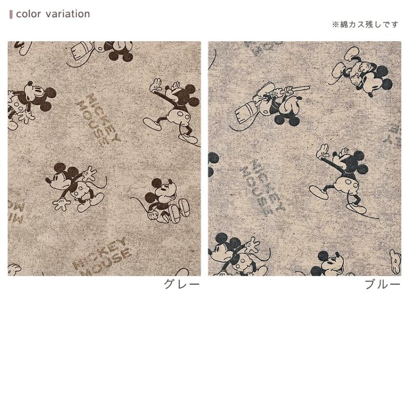 Photo5: 💕Micky & Minnie Mouse【預訂商品（約 20日到貨）】🔴日本製｜85%棉 15%麻 : 透氣乾爽、扎實耐磨｜Disney Mickey & Minnie Mouse 迪士尼米奇與米妮 復古懷舊風格｜2026年 8月 (5)