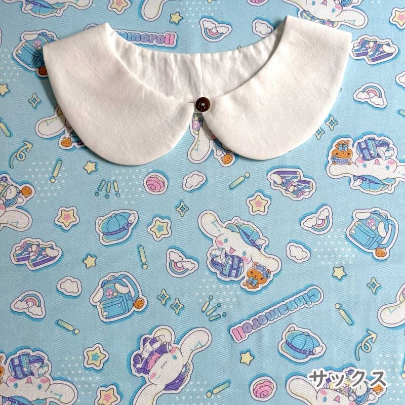 Photo6: 💕Cinnamoroll【預訂商品（約 20日到貨）】🔵日本製｜100% 棉 ~ 牛津布｜Sanrio 玉桂狗 學院風｜2026年 8月 (6)
