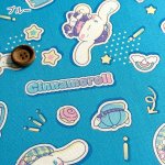 Photo2: 💕Cinnamoroll【預訂商品（約 20日到貨）】🔵日本製｜100% 棉 ~ 牛津布｜Sanrio 玉桂狗 學院風｜2026年 8月 (2)