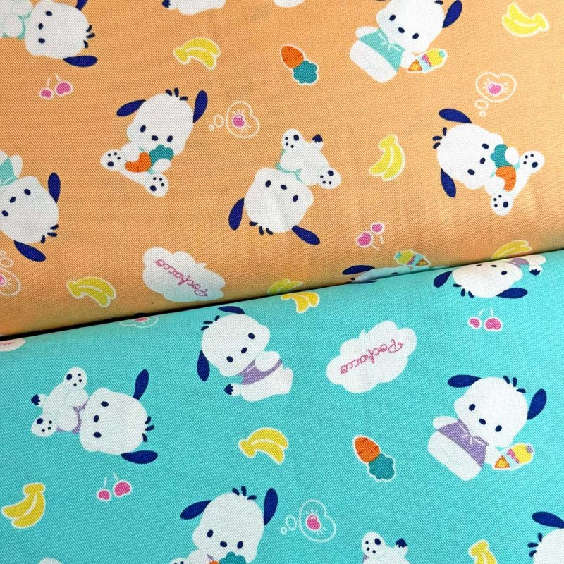 Photo1: 💕Pochacco【預訂商品（約 20日到貨）】🔵日本製｜100% 棉 ~ 牛津布｜Sanrio 帕恰狗 PC狗 日系軟萌的風格 水果風｜2026年 8月 (1)