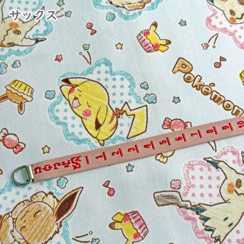 Photo5: 💕Pokémon【預訂商品（約 20日到貨）】🟣日本製｜100% 棉 ~ 牛津布｜Pokémon 寵物小精靈 寶可夢 比卡超 Pikachu 伊布 Eevee 謎擬Q Mimikyu 🍬可愛的甜點與糖果圖案｜2026年 8月 (5)
