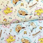 Photo1: 💕Pokémon【預訂商品（約 20日到貨）】🟣日本製｜100% 棉 ~ 牛津布｜Pokémon 寵物小精靈 寶可夢 比卡超 Pikachu 伊布 Eevee 謎擬Q Mimikyu 🍬可愛的甜點與糖果圖案｜2026年 8月 (1)