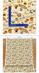 Photo2: 💕Cotton Kobayashi【預訂商品（約 20日到貨）】🟦日本製｜100% 棉 ~ 棉帆布｜愉快貓咪 麵包｜2026年 8月 (2)