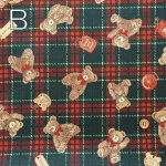 Photo6: 🧸Teddy bear【日本選物｜預訂商品（約 20 日到貨）】🟡日本製｜100% 棉 床單厚度｜泰迪熊、英倫復古風、蘇格蘭格紋｜2026年 8月 (6)