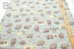 Photo5: 袋熊【日本選物｜預訂商品（約 20 日到貨）】🟡日本製｜100% 棉 ~ 牛津布｜動物 Wombat 肥嘟嘟｜2026年 8月 (5)