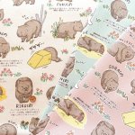 Photo1: 袋熊【日本選物｜預訂商品（約 20 日到貨）】🟡日本製｜100% 棉 ~ 牛津布｜動物 Wombat 肥嘟嘟｜2026年 8月 (1)