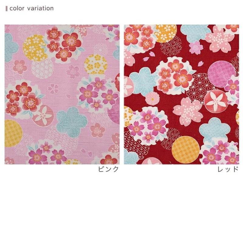Photo2: 🌸 櫻花【日本選物｜預訂商品（約20日到港）】🔴日本製｜100% 棉 薄 十字織棉布｜櫻花、梅花以及傳統幾何圓形花紋｜2026年 8月 (2)
