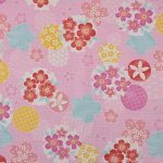 Photo5: 🌸 櫻花【日本選物｜預訂商品（約20日到港）】🔴日本製｜100% 棉 薄 十字織棉布｜櫻花、梅花以及傳統幾何圓形花紋｜2026年 8月 (5)