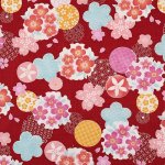 Photo6: 🌸 櫻花【日本選物｜預訂商品（約20日到港）】🔴日本製｜100% 棉 薄 十字織棉布｜櫻花、梅花以及傳統幾何圓形花紋｜2026年 8月 (6)
