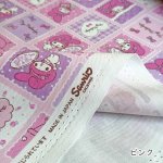 Photo2: 💕MY MELODY【預訂商品（約 20日到貨）】🟣日本製｜100% 棉 ~ 牛津布｜Sanrio 美樂蒂照鏡子 氣球 可愛復古圖案｜2026年 8月 (2)