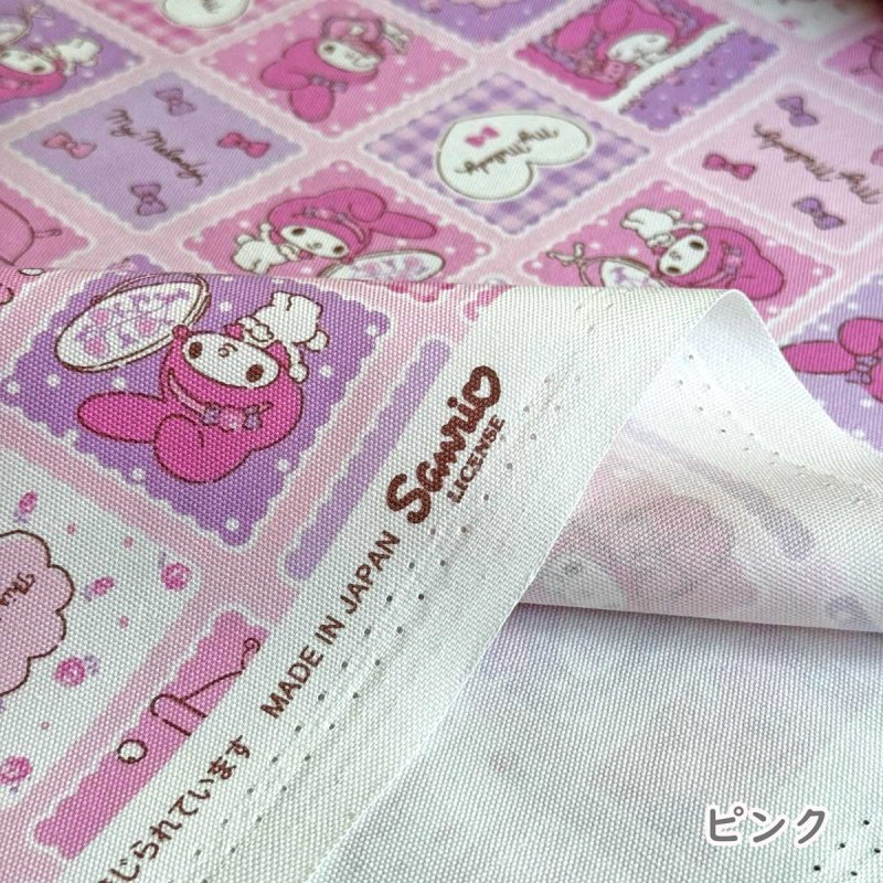Photo2: 💕MY MELODY【預訂商品（約 20日到貨）】🟣日本製｜100% 棉 ~ 牛津布｜Sanrio 美樂蒂照鏡子 氣球 可愛復古圖案｜2026年 8月 (2)