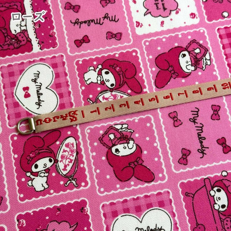 Photo5: 💕MY MELODY【預訂商品（約 20日到貨）】🟣日本製｜100% 棉 ~ 牛津布｜Sanrio 美樂蒂照鏡子 氣球 可愛復古圖案｜2026年 8月 (5)