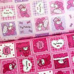 Photo1: 💕MY MELODY【預訂商品（約 20日到貨）】🟣日本製｜100% 棉 ~ 牛津布｜Sanrio 美樂蒂照鏡子 氣球 可愛復古圖案｜2026年 8月 (1)