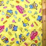 Photo3: 💕Minions【預訂商品（約 20日到港）】🟣日本製｜絎縫 車棉布｜迷你兵團 糖果｜2026年 8月 (3)
