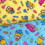 Photo1: 💕Minions【預訂商品（約 20日到港）】🟣日本製｜100% 棉 ~ 牛津布｜迷你兵團 糖果｜2026年 8月 (1)