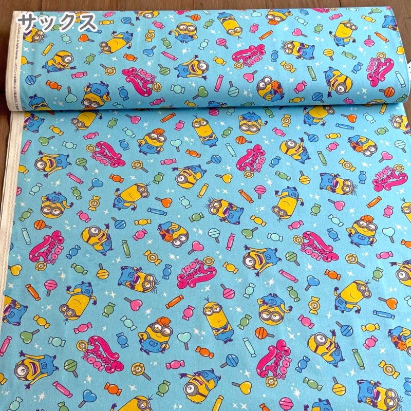 Photo6: 💕Minions【預訂商品（約 20日到港）】🟣日本製｜100% 棉 ~ 牛津布｜迷你兵團 糖果｜2026年 8月 (6)