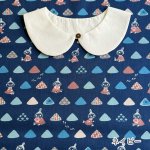 Photo5: 💕Little My【預訂商品（約 20日到港）】🟣日本製｜100% 棉 ~ 床單厚度｜MOOMIN × 河東梨香 小美 阿美 小不點 幾何三角 帶有精緻的銀色亮粉細節｜2026年 9月 (5)