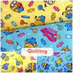 Photo1: 💕Minions【預訂商品（約 20日到港）】🔵日本製｜絎縫 車棉布｜迷你兵團 糖果｜2026年 8月 (1)