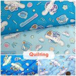 Photo1: 💕Cinnamoroll【預訂商品（約 20日到貨）】🔵日本製｜絎縫 車棉布｜Sanrio 玉桂狗 學院風｜2026年 8月 (1)